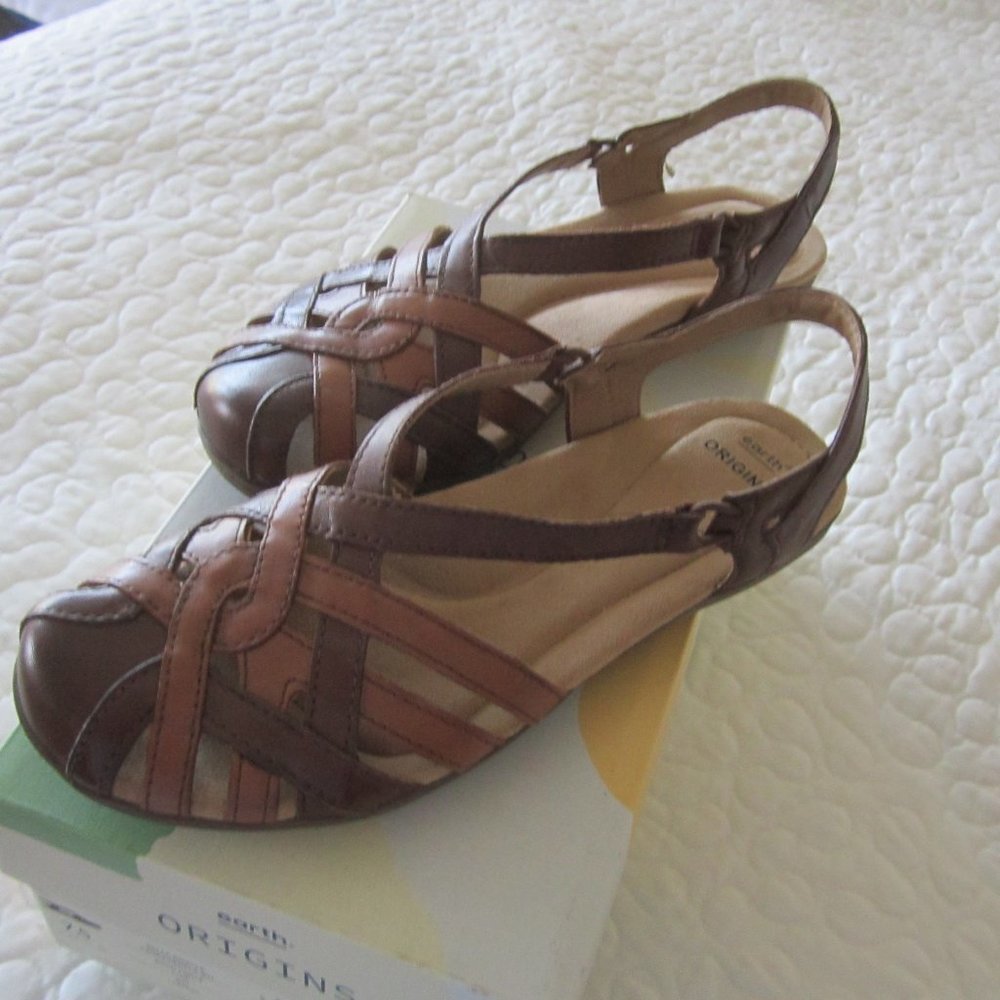 Earth Origins Belle Brielle Leather Sandal - NIB - 7.5